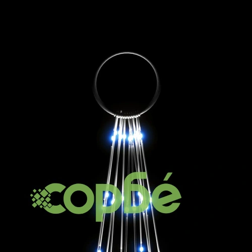 Коледна елха на флагщок, синьо, 732 LED, 500 см ➤ топ цена ➤ sorbe.bg