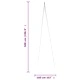 Коледна елха на флагщок, синьо, 732 LED, 500 см