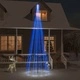 Коледна елха на флагщок, синьо, 732 LED, 500 см