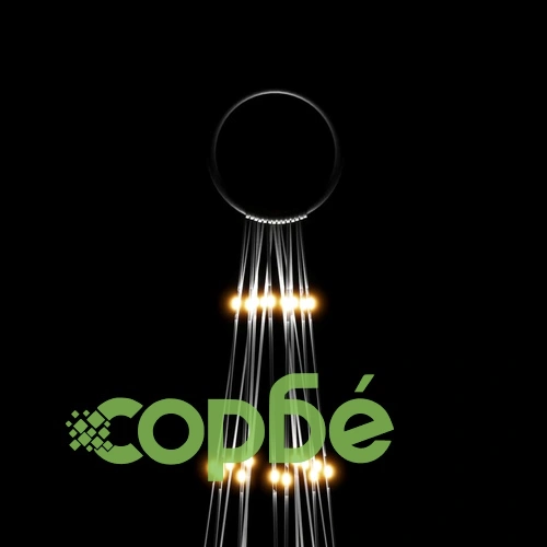 Коледна елха на флагщок, топло бяло, 1134 LED, 800 см ➤ топ цена ➤ sorbe.bg