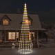 Коледна елха на флагщок, цветно, 1134 LED, 800 см