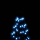 Коледна елха на флагщок, синьо, 200 LED, 180 см