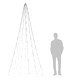 Коледна елха на флагщок, студено бяло, 500 LED, 300 см