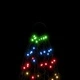 Коледна елха на флагщок, цветно, 1400 LED, 500 с