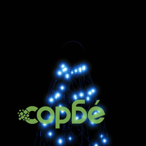 Коледна елха на флагщок, синя, 3000 LED, 800 см ➤ топ цена ➤ sorbe.bg