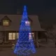 Коледна елха на флагщок, синя, 3000 LED, 800 см