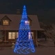 Коледна елха на флагщок, синя, 3000 LED, 800 см
