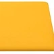 Стенни панели, 12 бр, жълти,60x30 см, кадифе, 2,16 м²