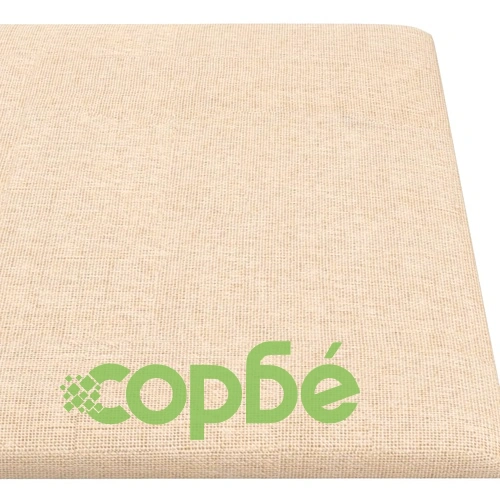 Стенни панели, 12 бр, кремави, 90x15 см, плат, 1,62 м² ➤ топ цена ➤ sorbe.bg