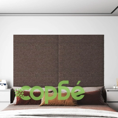 Стенни панели, 12 бр, таупе, 90x15 см, плат, 1,62 кв.м. ➤ топ цена ➤ sorbe.bg