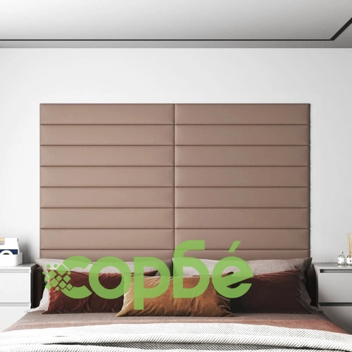 Стенни панели 12 бр капучино 90x15 см изкуствена кожа 1,62 м² ➤ топ цена ➤ sorbe.bg