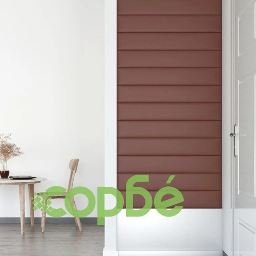 Стенни панели, 12 бр кафяви 90x15 см изкуствена кожа 1,62 м² ➤ топ цена ➤ sorbe.bg