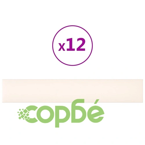 Стенни панели, 12 бр, кремави, 90x15 см, кадифе, 1,62 м² ➤ топ цена ➤ sorbe.bg