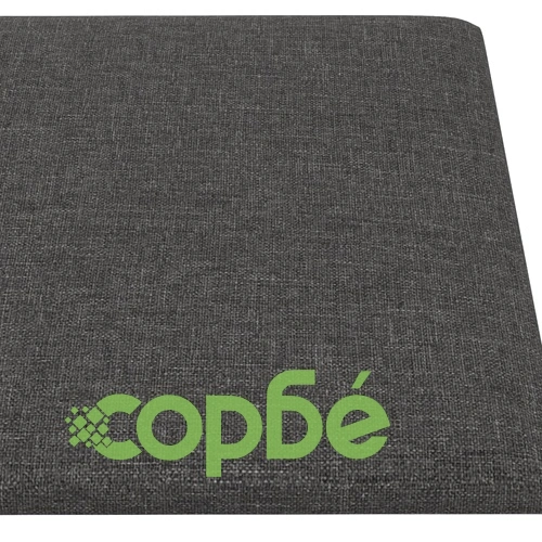 Стенни панели, 12 бр, тъмносиви, 90x30 см, плат, 3,24 м² ➤ топ цена ➤ sorbe.bg