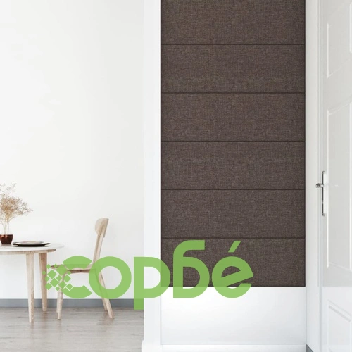 Стенни панели, 12 бр, таупе, 90x30 см, плат, 3,24 кв.м. ➤ топ цена ➤ sorbe.bg