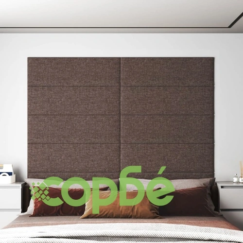 Стенни панели, 12 бр, таупе, 90x30 см, плат, 3,24 кв.м. ➤ топ цена ➤ sorbe.bg
