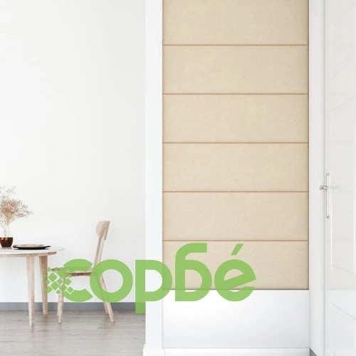 Стенни панели 12 бр кремави 90x30 см изкуствена кожа 3,24 кв.м. ➤ топ цена ➤ sorbe.bg