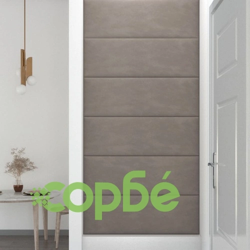 Стенни панели, 12 бр, светлосиви, 90x30 см, кадифе, 3,24 м² ➤ топ цена ➤ sorbe.bg