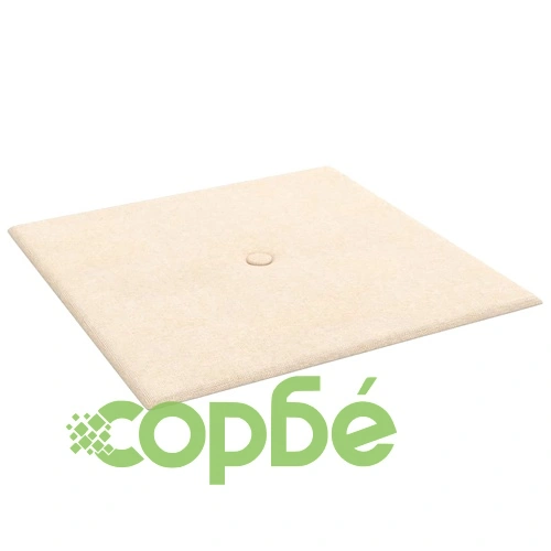 Стенни панели, 12 бр, кремави, 30x30 см, кадифе, 1,08 кв.м. ➤ топ цена ➤ sorbe.bg