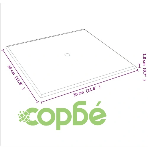 Стенни панели, 12 бр, кремави, 30x30 см, кадифе, 1,08 кв.м. ➤ топ цена ➤ sorbe.bg