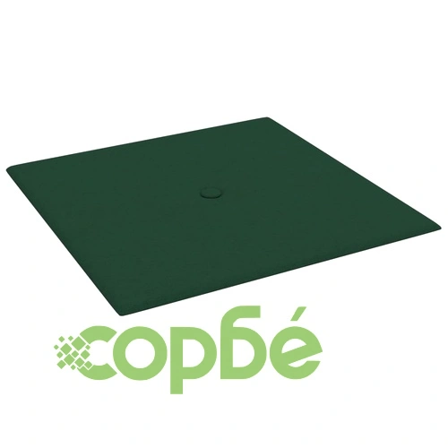 Стенни панели, 12 бр, тъмнозелени, 30x30 см, плат, 1,08 кв.м. ➤ топ цена ➤ sorbe.bg