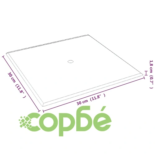 Стенни панели, 12 бр, лилави, 30x30 см, плат, 1,08 кв.м. ➤ топ цена ➤ sorbe.bg