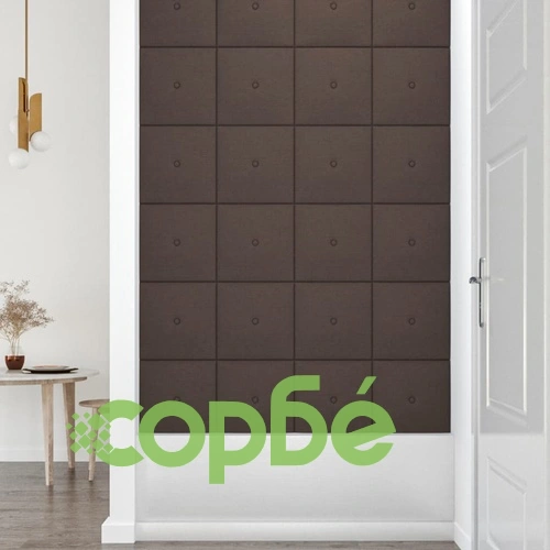 Стенни панели, 12 бр, таупе, 30x30 см, плат, 1,08 кв.м. ➤ топ цена ➤ sorbe.bg