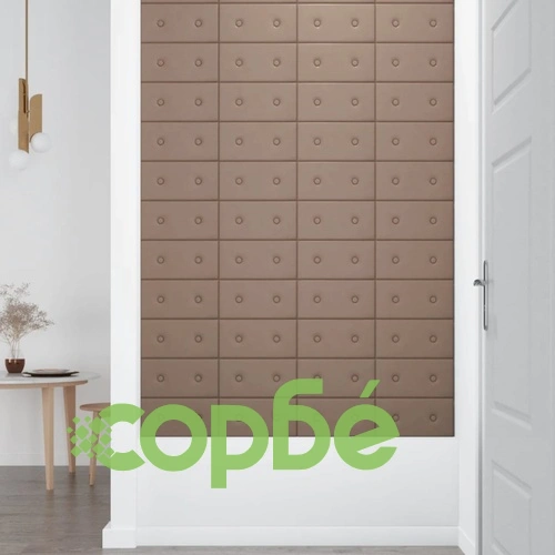 Стенни панели 12 бр капучино 30x15 см изкуствена кожа 0,54 м² ➤ топ цена ➤ sorbe.bg