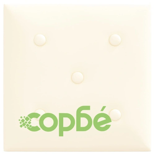 Стенни панели 12 бр кремави 30x30 см изкуствена кожа 1,08 м² ➤ топ цена ➤ sorbe.bg