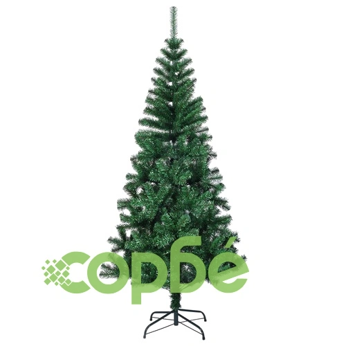 Изкуствена коледна елха с преливащи връхчета зелена 120 см PVC ➤ топ цена ➤ sorbe.bg