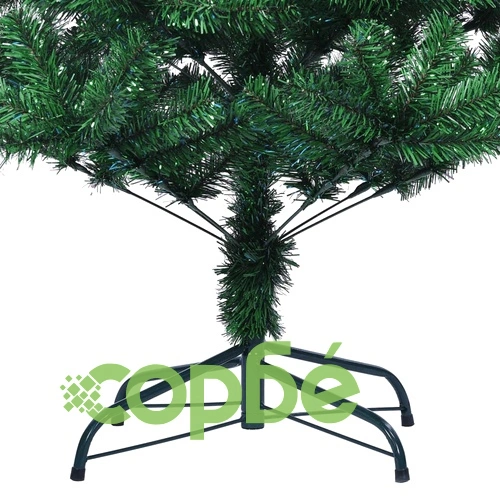Изкуствена коледна елха с преливащи връхчета зелена 240 см PVC ➤ топ цена ➤ sorbe.bg
