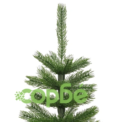 Изкуствена тънка коледна елха със стойка, 150 см, PE ➤ топ цена ➤ sorbe.bg
