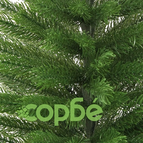 Изкуствена тънка коледна елха със стойка, 150 см, PE ➤ топ цена ➤ sorbe.bg
