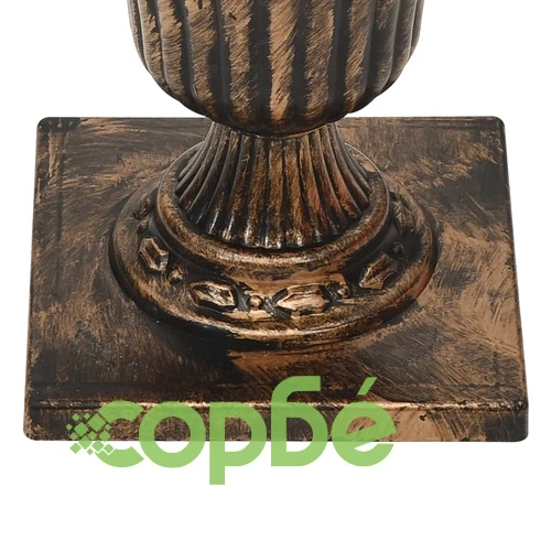 Усукана осветена коледна елха със саксия, зелена, 120 см, PVC ➤ топ цена ➤ sorbe.bg