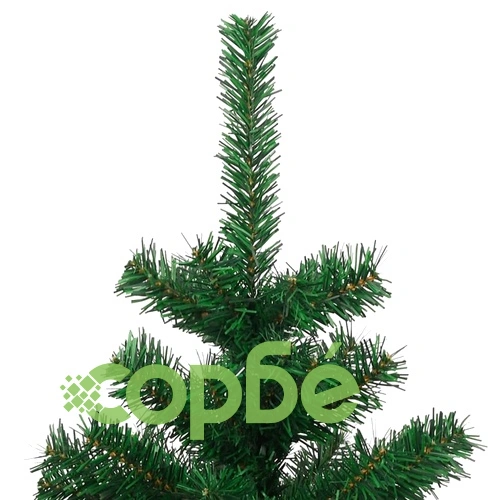 Усукана осветена коледна елха със стойка, зелена, 150 см, PVC ➤ топ цена ➤ sorbe.bg