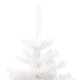 Усукана осветена коледна елха със стойка, бяла, 180 см, PVC
