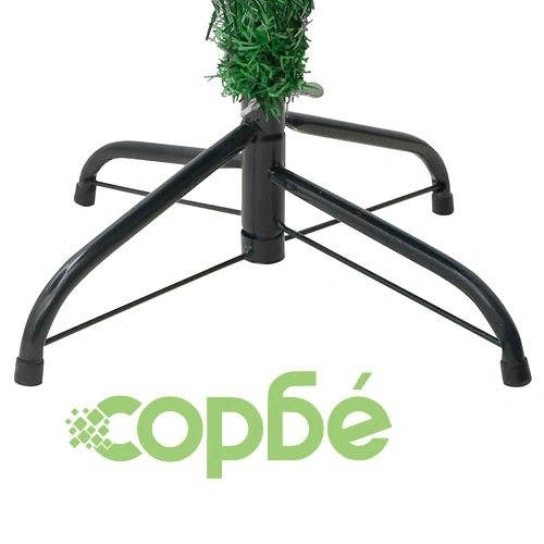 Коледен кактус със стойка и LED, зелен, 180 см, PVC ➤ топ цена ➤ sorbe.bg