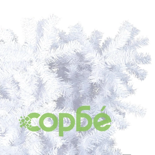 Обърната изкуствена коледна елха със стойка, бяла, 120 см ➤ топ цена ➤ sorbe.bg