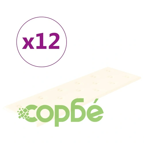 Стенни панели 12 бр кремави 90x30 см изкуствена кожа 3,24 м² ➤ топ цена ➤ sorbe.bg