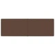 Стенни панели, 12 бр, кафяво, 90x30 см, плат, 3,24 м²