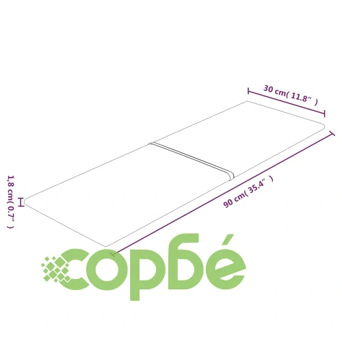 Стенни панели, 12 бр, кафяво, 90x30 см, плат, 3,24 м² ➤ топ цена ➤ sorbe.bg