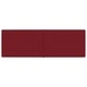 Стенни панели, 12 бр, виненочервени, 90x30 см, плат, 3,24 м²