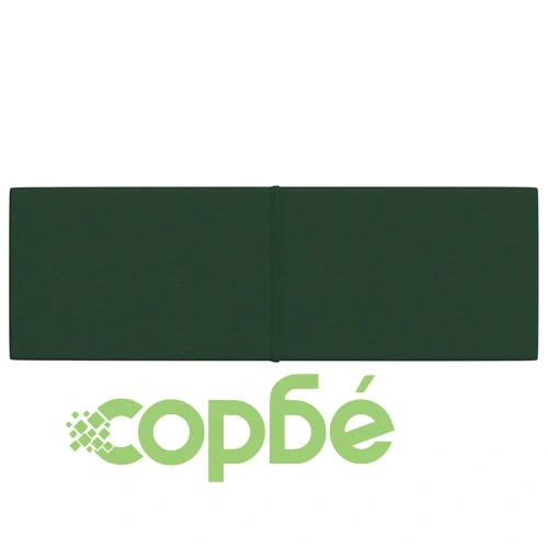 Стенни панели, 12 бр, тъмнозелени, 90x30 см, плат, 3,24 кв.м. ➤ топ цена ➤ sorbe.bg