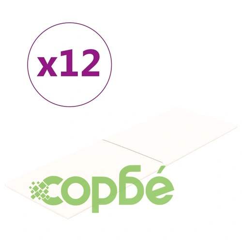 Стенни панели, 12 бр, кремави, 90x30 см, кадифе, 3,24 м² ➤ топ цена ➤ sorbe.bg