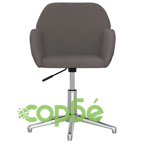 Въртящ се офис стол, тъмносив, текстил ➤ топ цена ➤ sorbe.bg