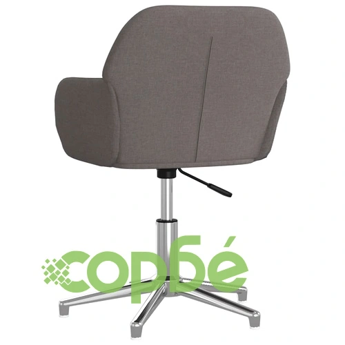 Въртящ се офис стол, тъмносив, текстил ➤ топ цена ➤ sorbe.bg