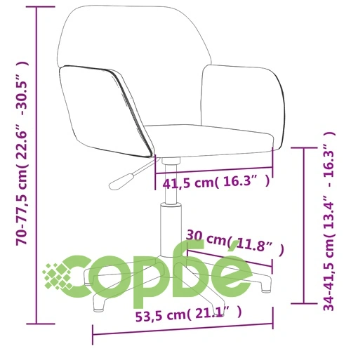 Въртящ се офис стол, тъмносив, текстил ➤ топ цена ➤ sorbe.bg