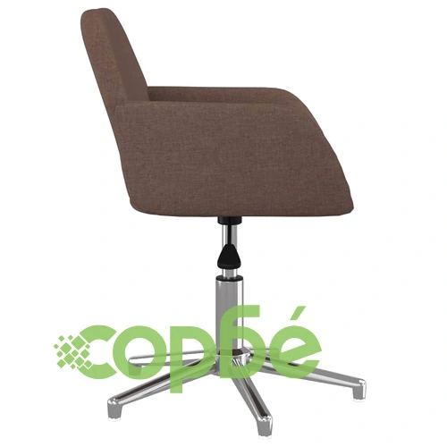 Въртящ се офис стол, таупе, текстил ➤ топ цена ➤ sorbe.bg
