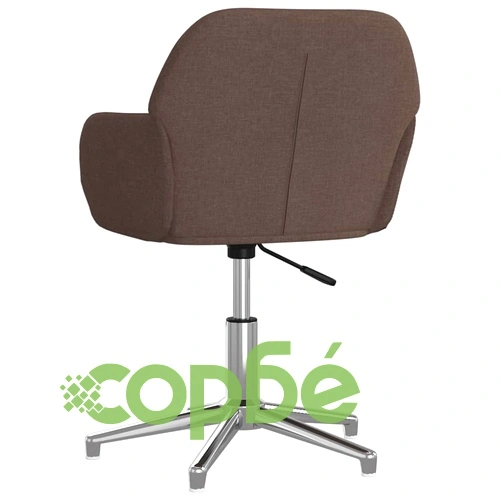 Въртящ се офис стол, таупе, текстил ➤ топ цена ➤ sorbe.bg