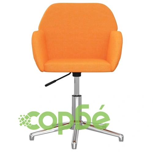 Въртящ се офис стол, тъмножълт, текстил ➤ топ цена ➤ sorbe.bg